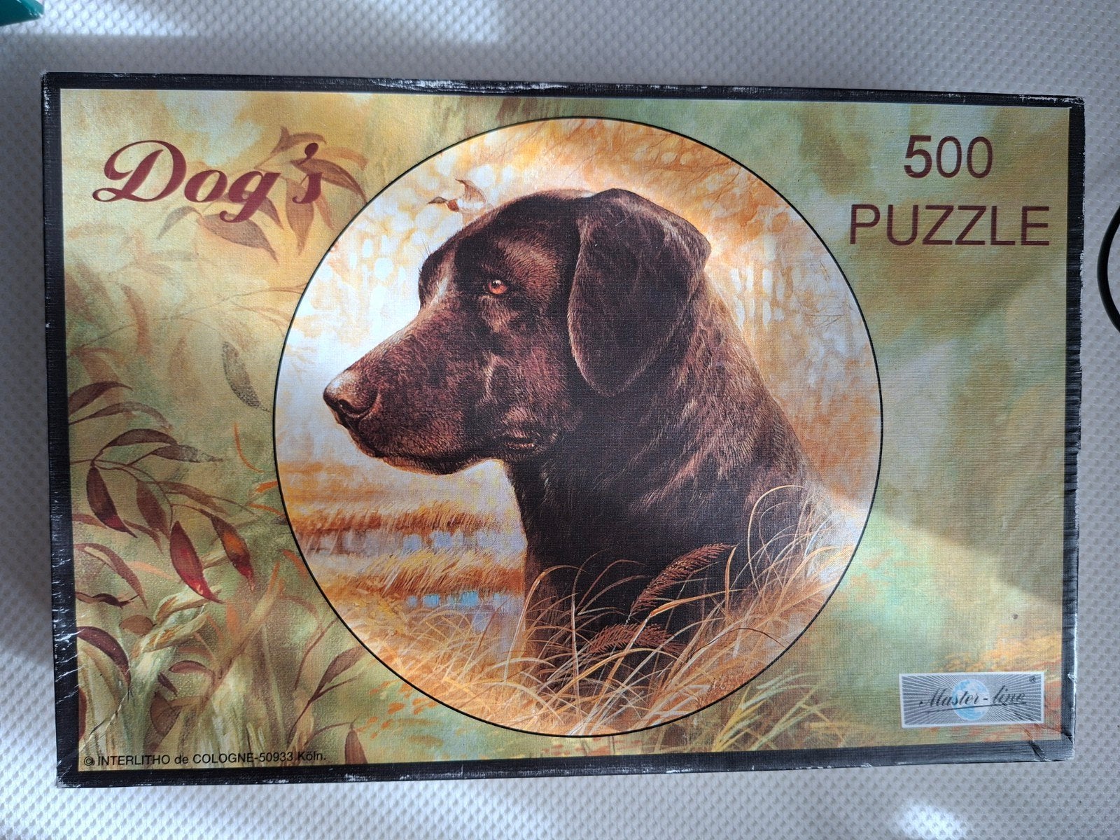 Dog's 500 Stukjes Ronde Puzzel - Labrador Retriever, Ophalen of Verzenden, 500 t/m 1500 stukjes, Zo goed als nieuw