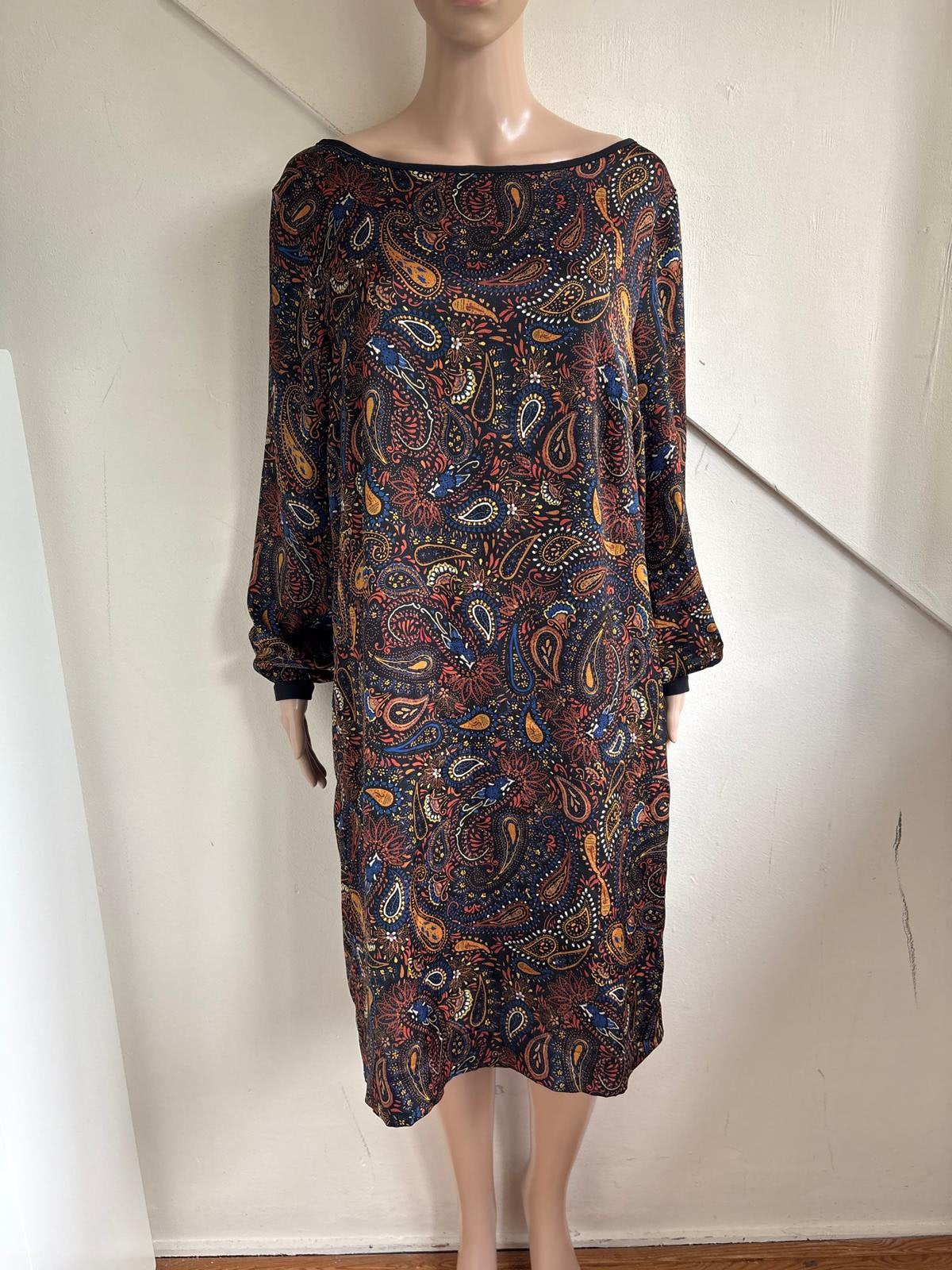 Studio Anneloes jurk maat L tuniek bruin batik multicolor, Maat 38/40 (M), Bruin, Ophalen of Verzenden, Zo goed als nieuw