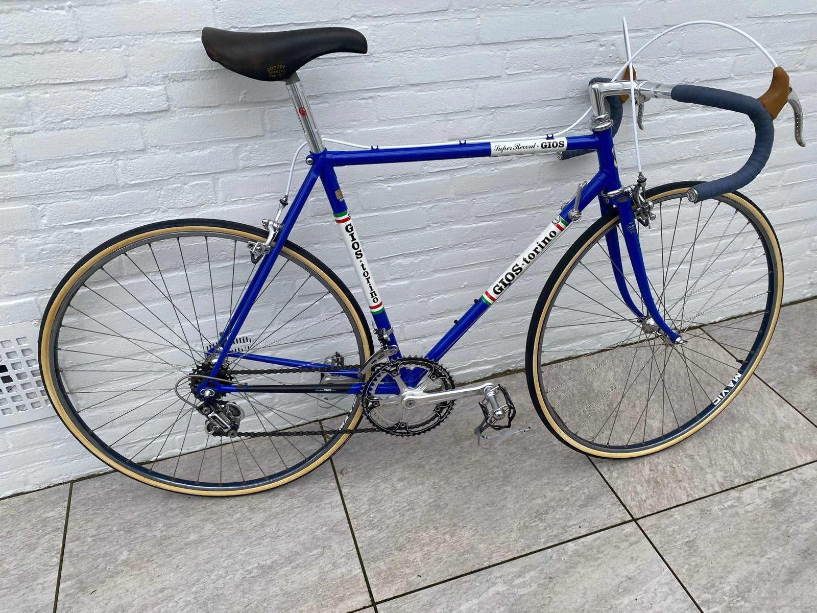 Gios Torino 1981 Super Record racefiets mt 55, 28 inch, Gebruikt, 53 tot 57 cm, Ophalen