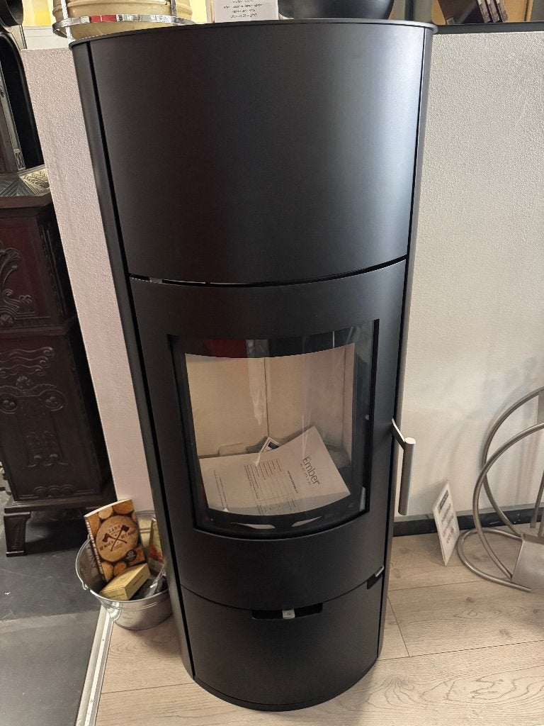 Nieuwe houtkachel vermogen 6 KW, Ophalen, Vrijstaand, Hout, Nieuw