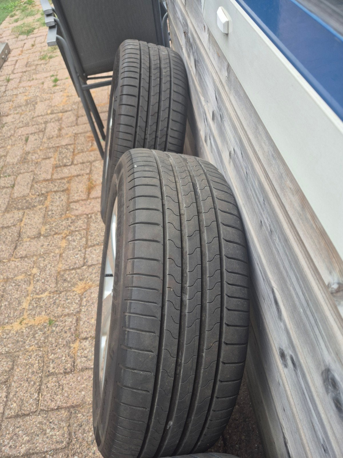 4x opel mokka x velgen met banden, Auto-onderdelen, Banden en Velgen, 215 mm, 17 inch, Ophalen of Verzenden, Zomerbanden
