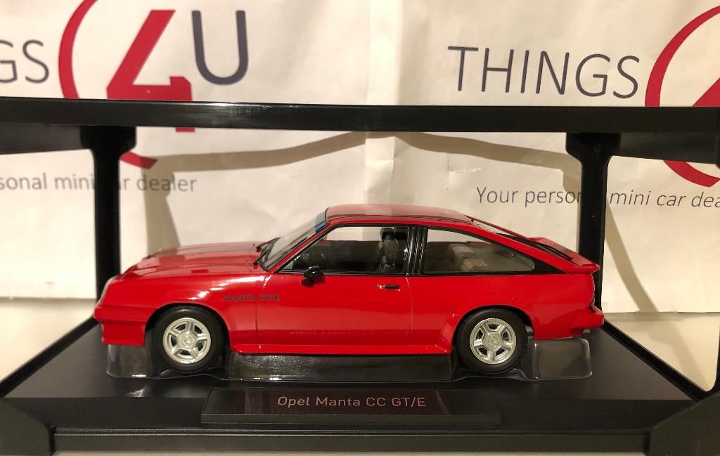 Norev 1:18 Opel Manta CC GT/E 1982 rood nieuw in verpakking, Ophalen of Verzenden, Nieuw, Auto, Norev