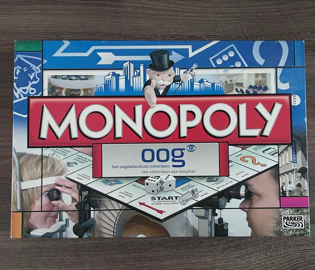 Monopoly Oogziekenhuis Rotterdam editie, Hobby en Vrije tijd, Gezelschapsspellen | Bordspellen, Vijf spelers of meer, Ophalen of Verzenden
