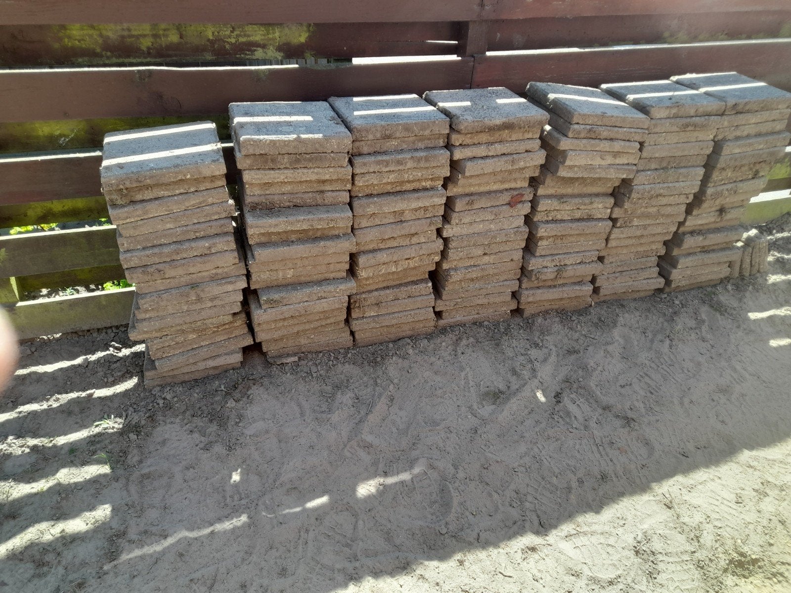Gratis stoeptegels tuin 30 × 30, Tuin en Terras, Ophalen, Gebruikt, Beton, Terrastegels
