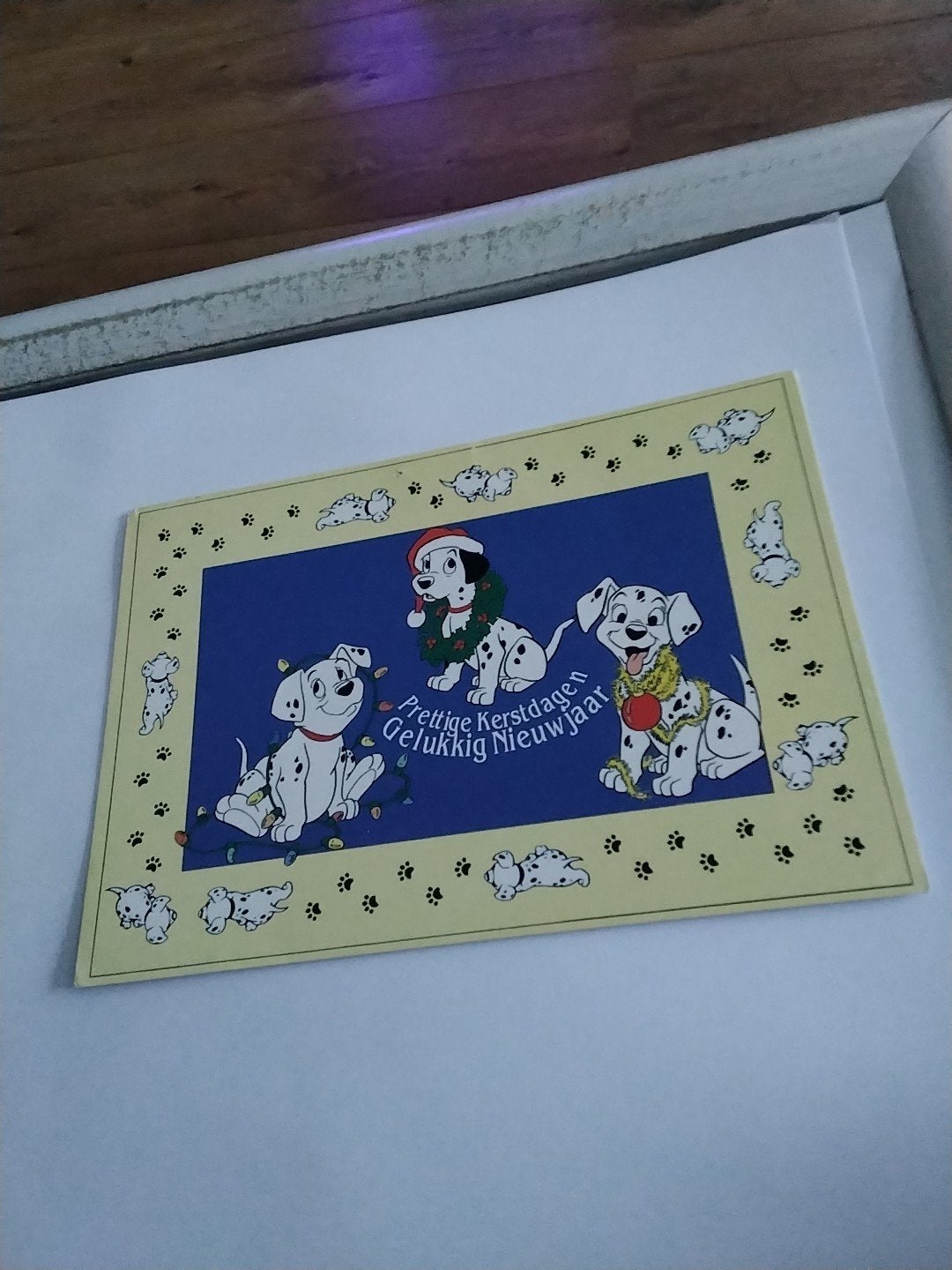 Disney 101 Dalmatiërs Kerstkaart -, Ophalen of Verzenden, 1980 tot heden, Ongelopen