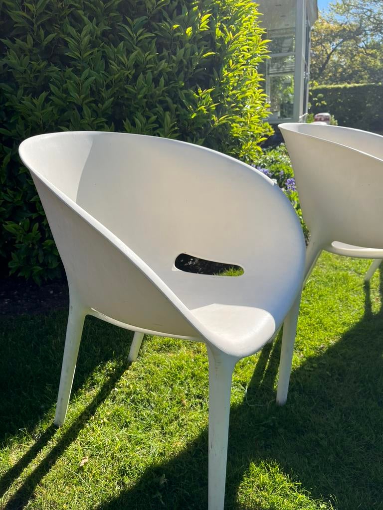 3 soft egg by Starck tuinstoelen retro, Ophalen, Gebruikt, Kunststof