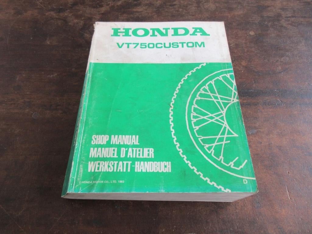 Honda VT750 Custom VT750C werkplaatshandboek manual, Motoren, Ophalen of Verzenden, Honda