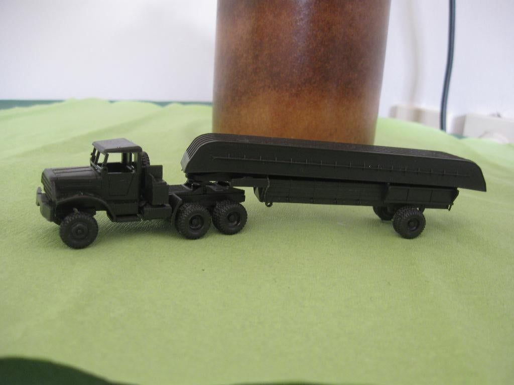 Roco 196S Miniatuur Tank Ho: Vrachtwagen met Ponton deel., Overige merken, 1:50 of kleiner, Auto, Ophalen of Verzenden