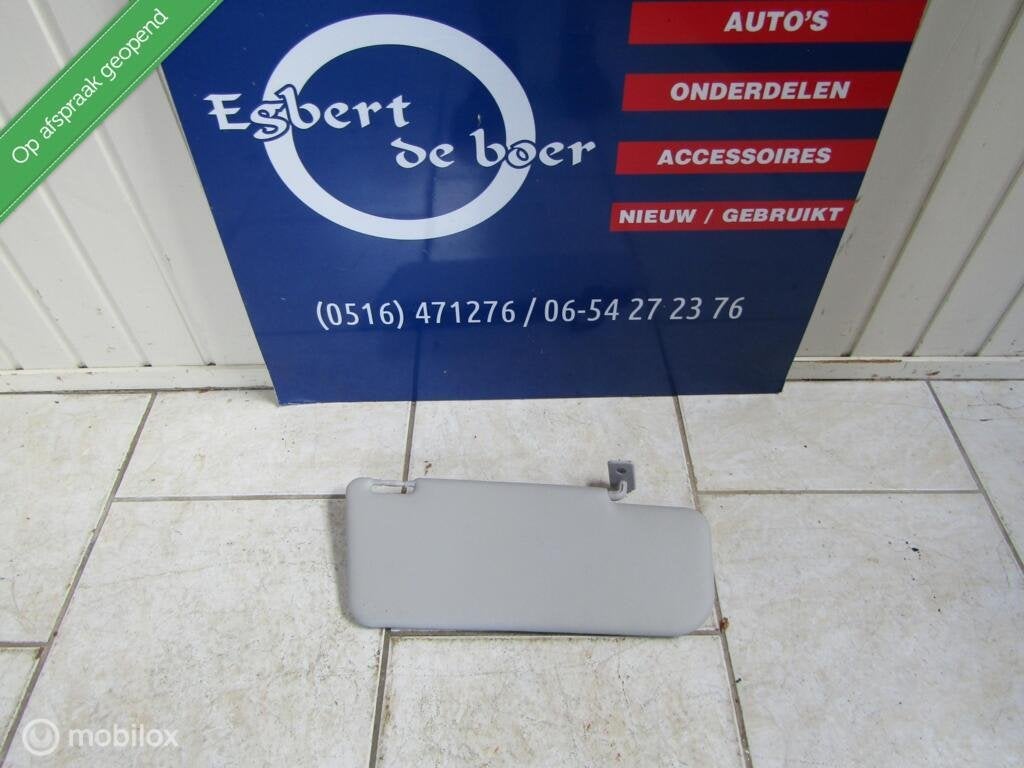 Zonneklep links linker bestuurderskant fiat panda +  spiegel, Auto-onderdelen, Interieur en Bekleding, Fiat, Gebruikt, Ophalen of Verzenden