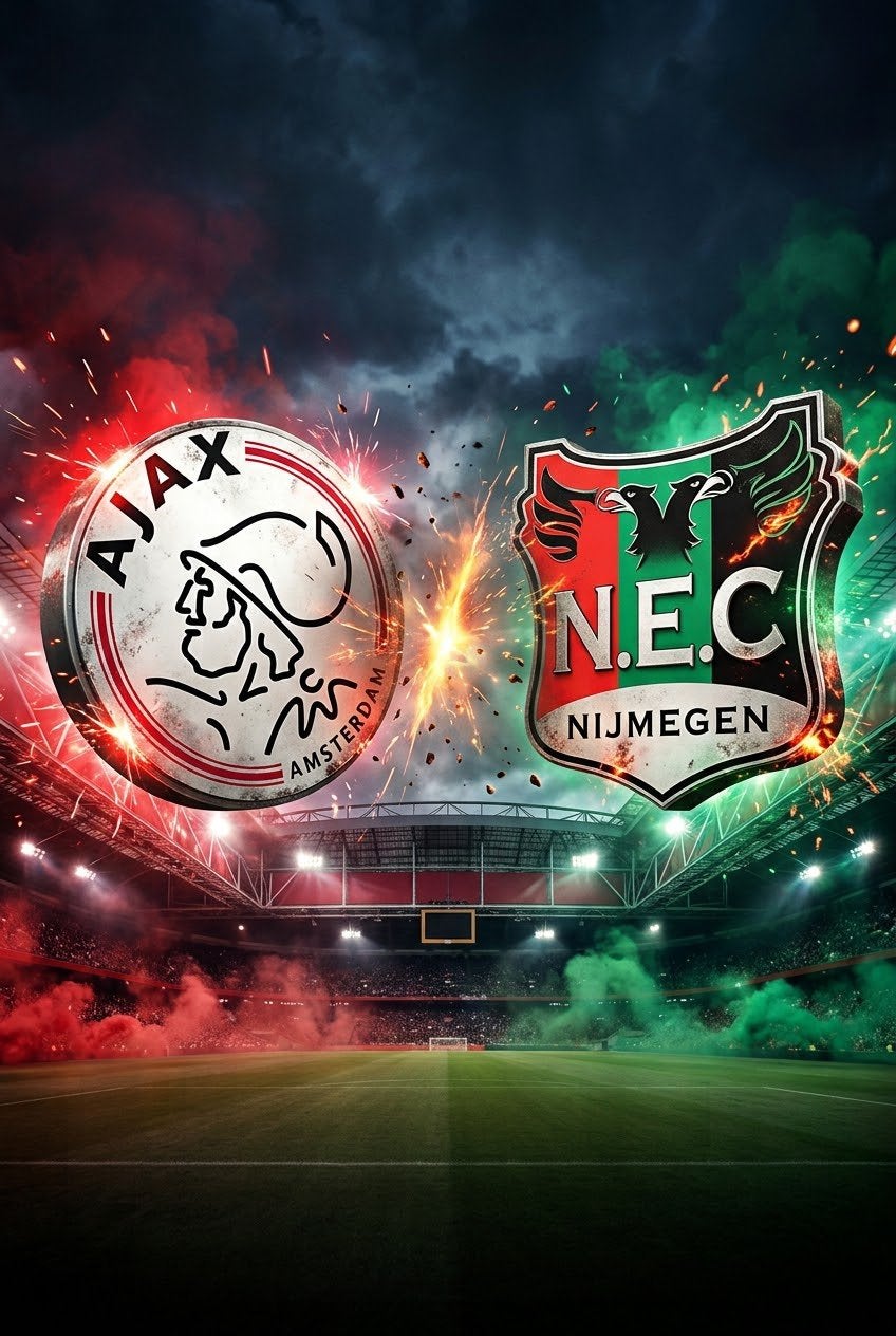 Tickets in vak 117/119/120/122/123/124 over! Ajax vs NEC, Tickets en Kaartjes, Twee personen