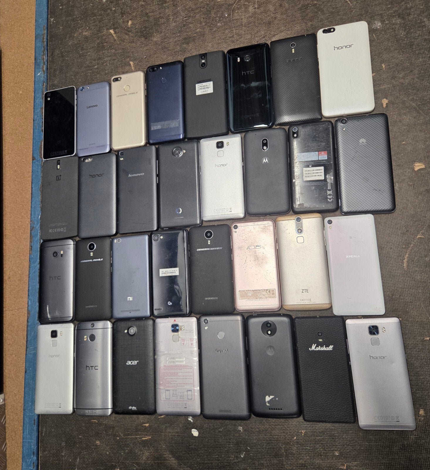 AANGEBODEN PARTIJ VAN 50 STUKS MIX ANDROID TELEFOONS, Ophalen of Verzenden, Zwart, Overige modellen