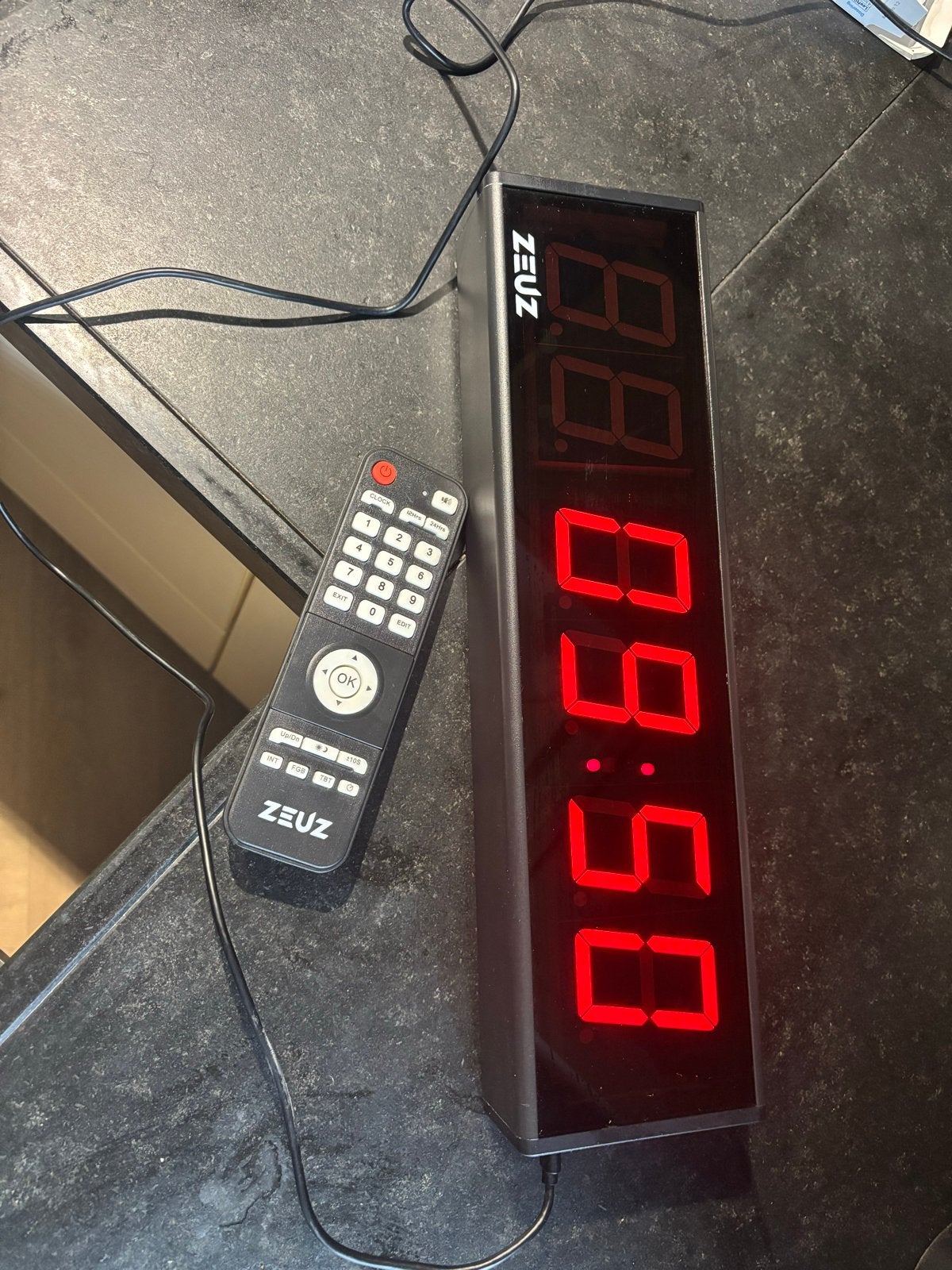 Zeuz Fitness Klok met Interval Timer en Afstandsbediening, Ophalen of Verzenden, Nieuw, Armen, Overige typen