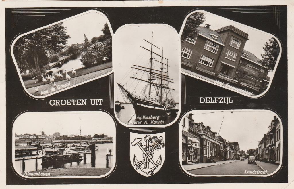 groeten uit delfzijl, Verzenden, 1940 tot 1960, Friesland