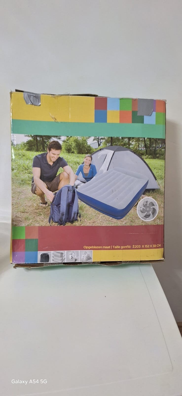 tweepersoons Luchtbed met electrische pomp - Nieuw in doo, Ophalen, Nieuw