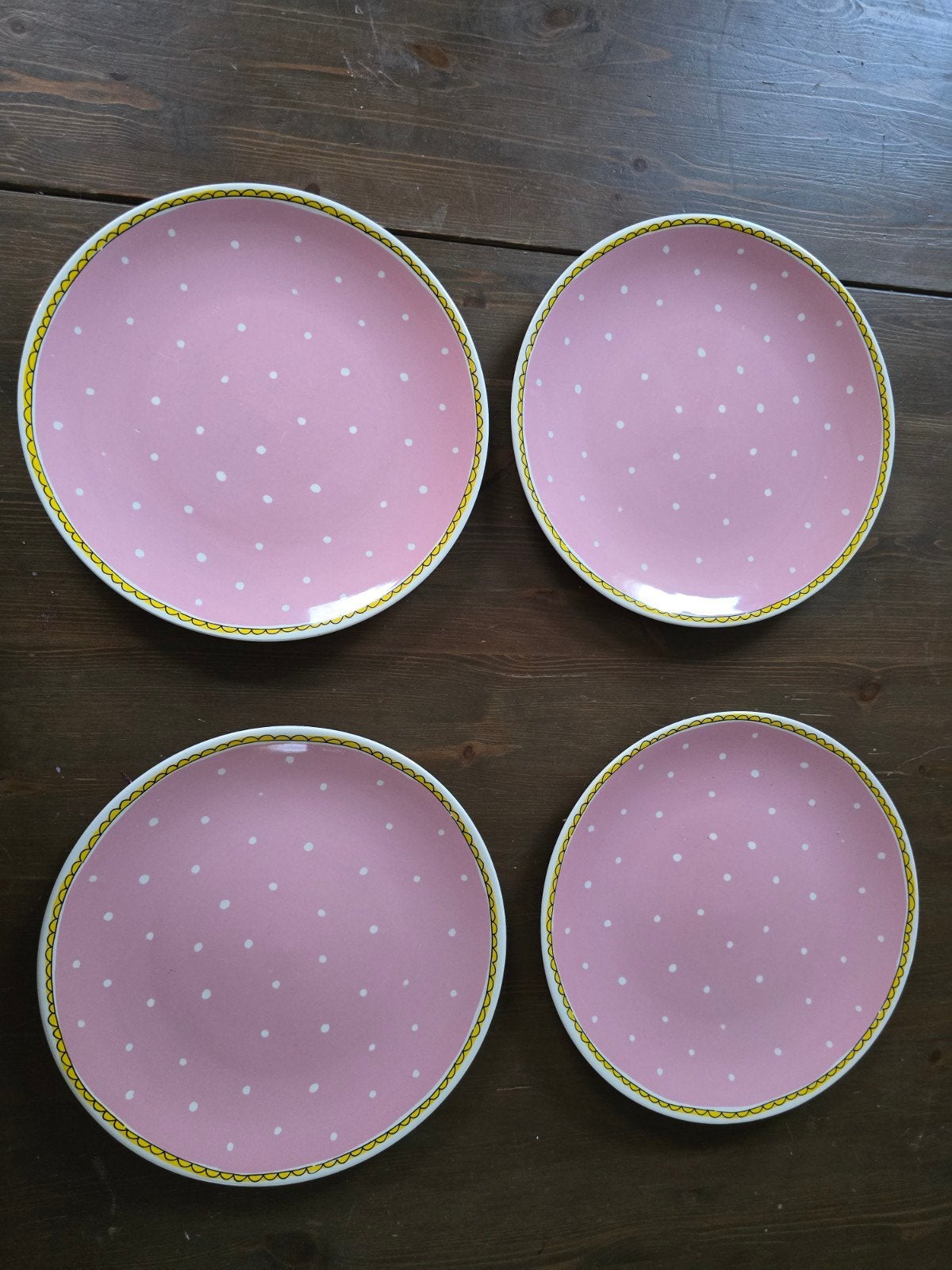 4 grote Blond Amsterdam borden, perfecte staat, Huis en Inrichting, Keuken | Servies, Ophalen, Zo goed als nieuw, Aardewerk, Bord(en)