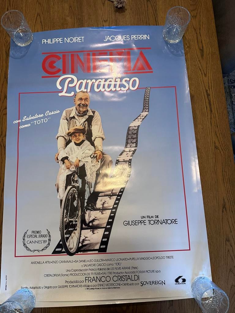 Cinema Paradiso originele poster, Verzamelen, Posters, Ophalen of Verzenden, Gebruikt, A1 t/m A3, Film en Tv