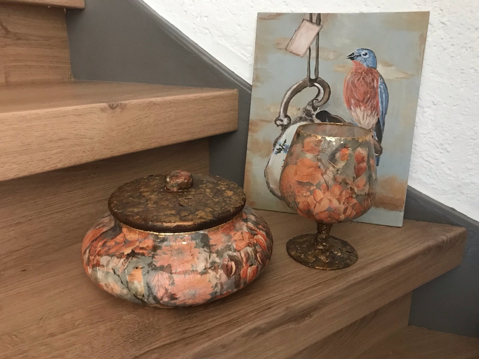 Decoratieve snoep koekjes pot en windlicht met herfstmotief, Ophalen of Verzenden, Nieuw