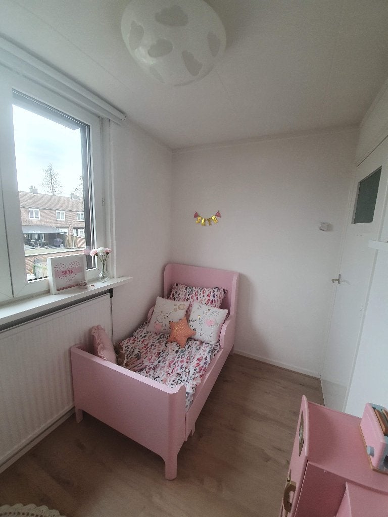 Roze meegroeibed ikea, Gebruikt, 70 tot 85 cm, 180 cm of meer, Ophalen