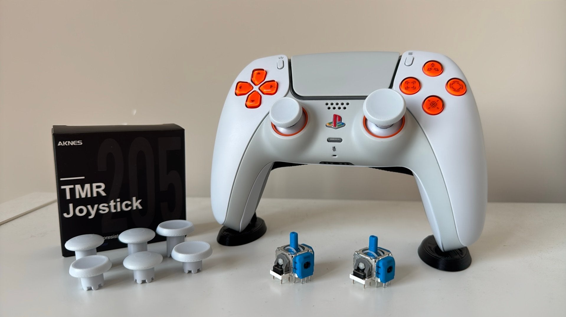 Ps5 custom - Dwayne edition (TMR/BACKPADDLES/LOSSE STICKS), Ophalen of Verzenden, Zo goed als nieuw