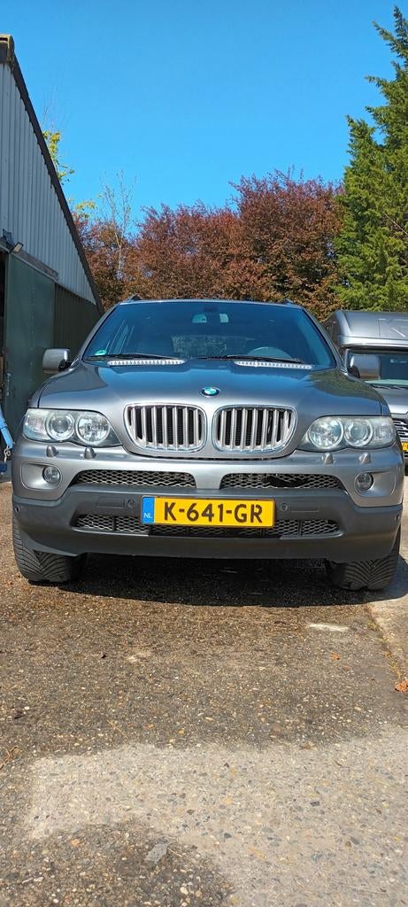 BMW X5 4.4l V8 320 PK 2005 Grijs, Auto's, Automaat, 2095 kg, Panoramadak, Particulier