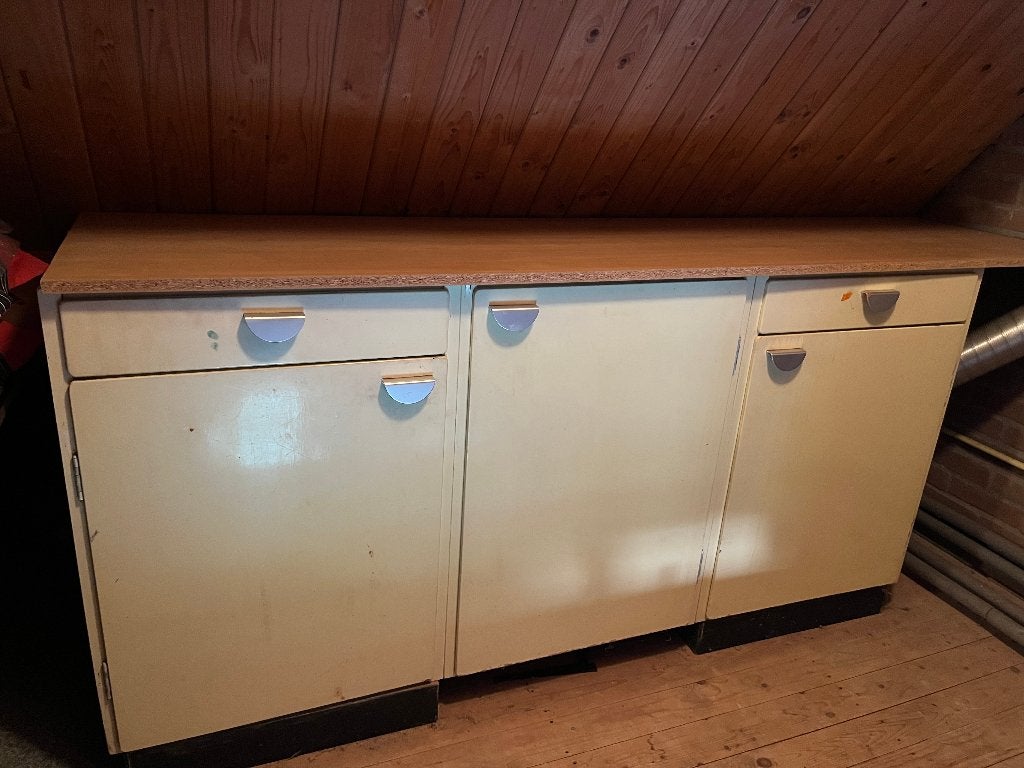 retro Bruynzeel keuken, Ophalen, Gebruikt, Geel, 50 tot 100 cm