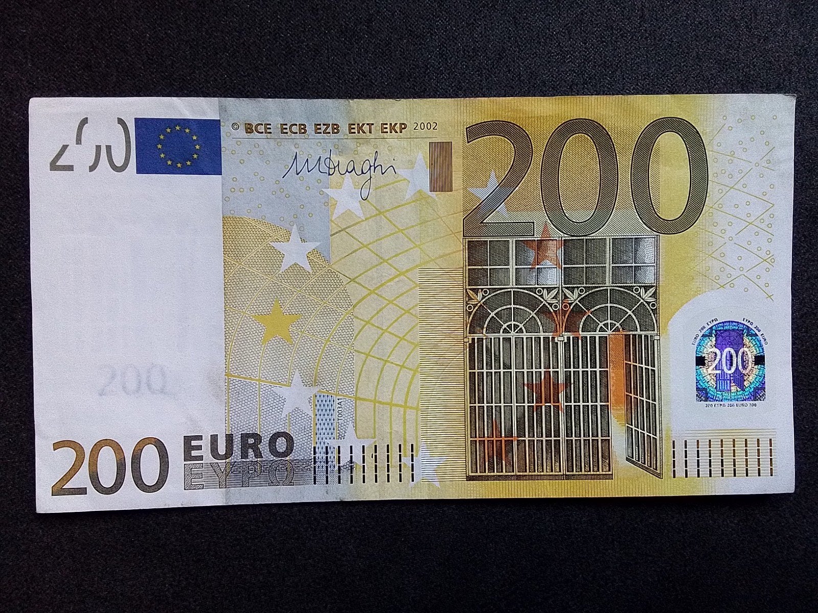 mooi 200 eurobiljet België 2002 en veel meer eurobiljeten, Postzegels en Munten, Ophalen of Verzenden, Overige landen, 200 euro