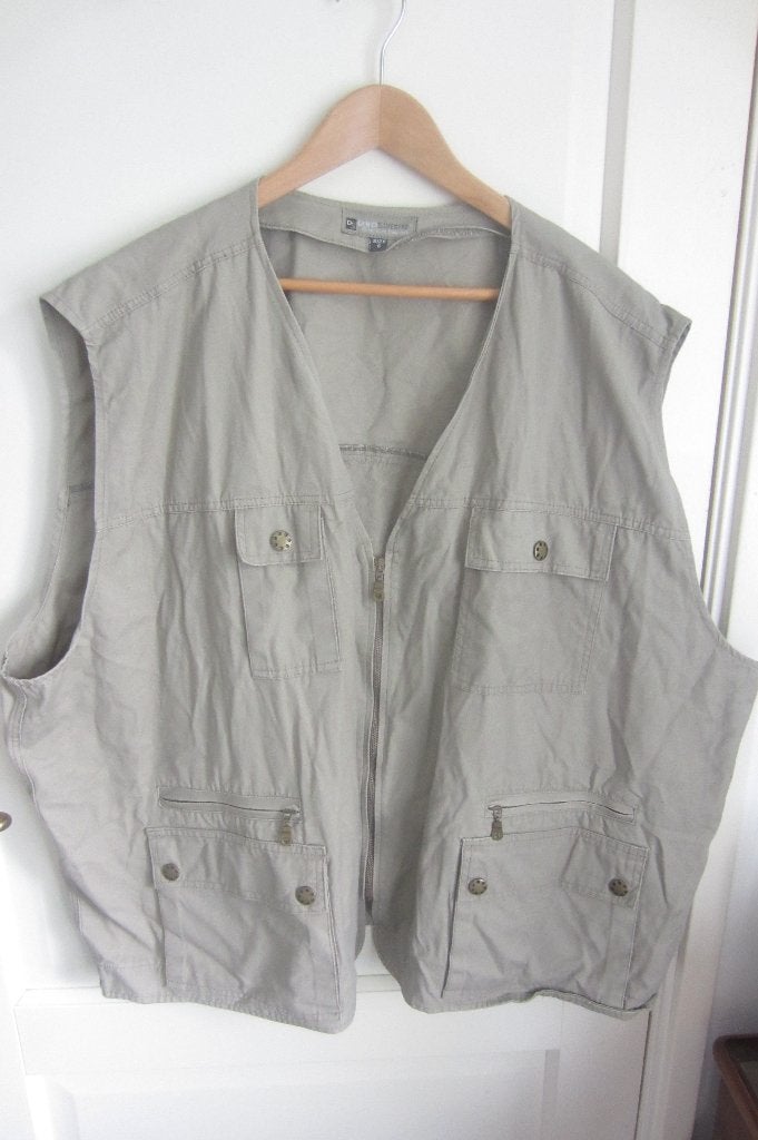 Dino Silvestre gilet (zomervest)  heren - maat XXL, Beige, Overige maten, Ophalen of Verzenden, Zo goed als nieuw