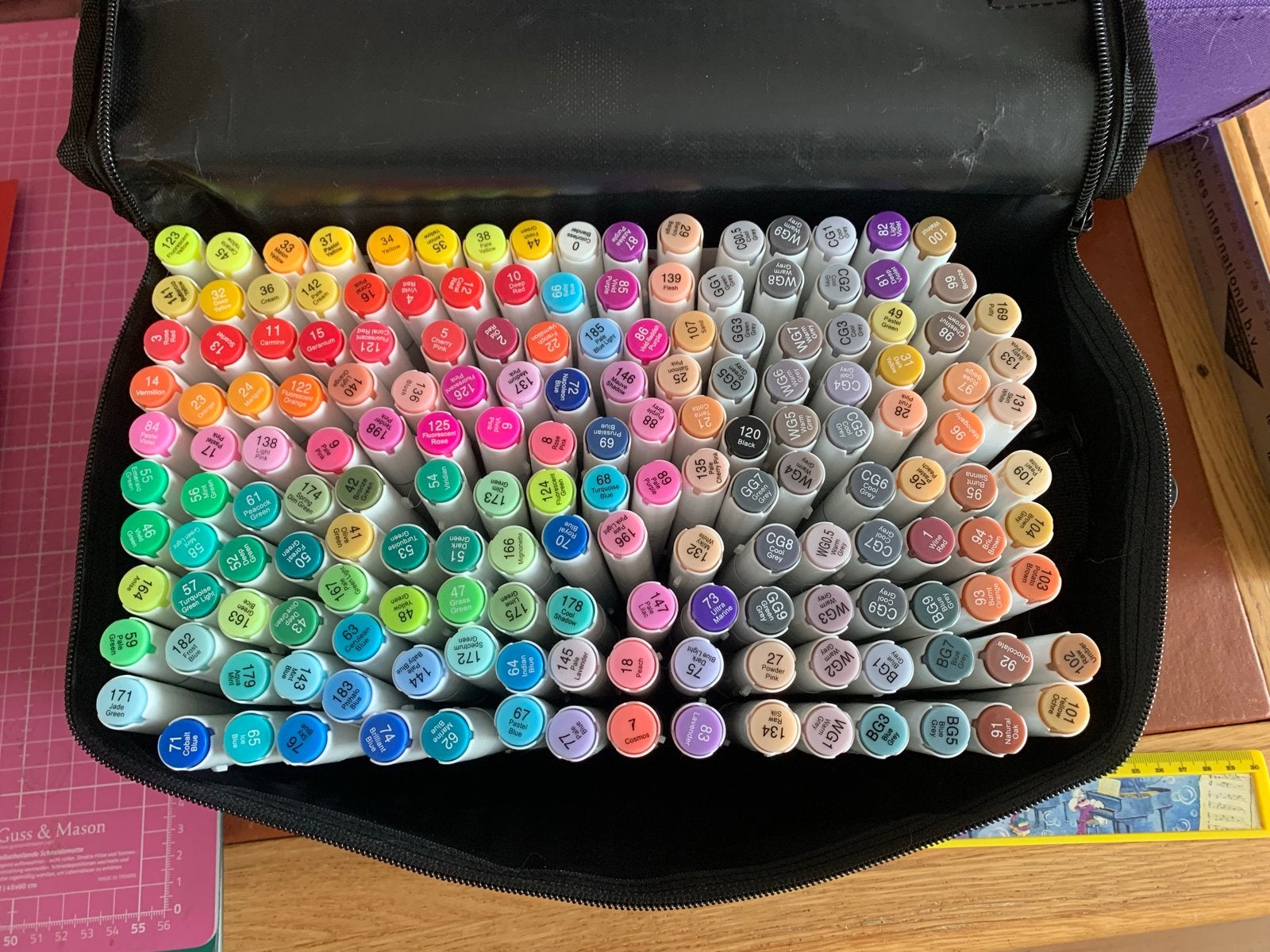 Chen Rui Art Markers - 168 kleuren set, Ophalen of Verzenden, Nieuw, Potlood of Stift