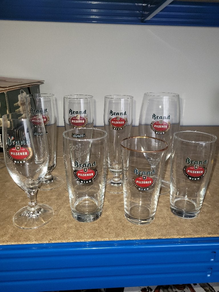 Brand bierglazen (1), Verzamelen, Biermerken, Ophalen of Verzenden, Zo goed als nieuw, Glas of Glazen, Brand