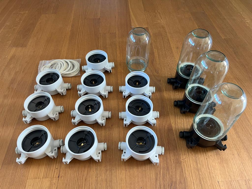 Stallampen NIEUW 1x zwart, 7x wit plastic + glas, Verzenden, Nieuw, E27 (groot), Led-lamp