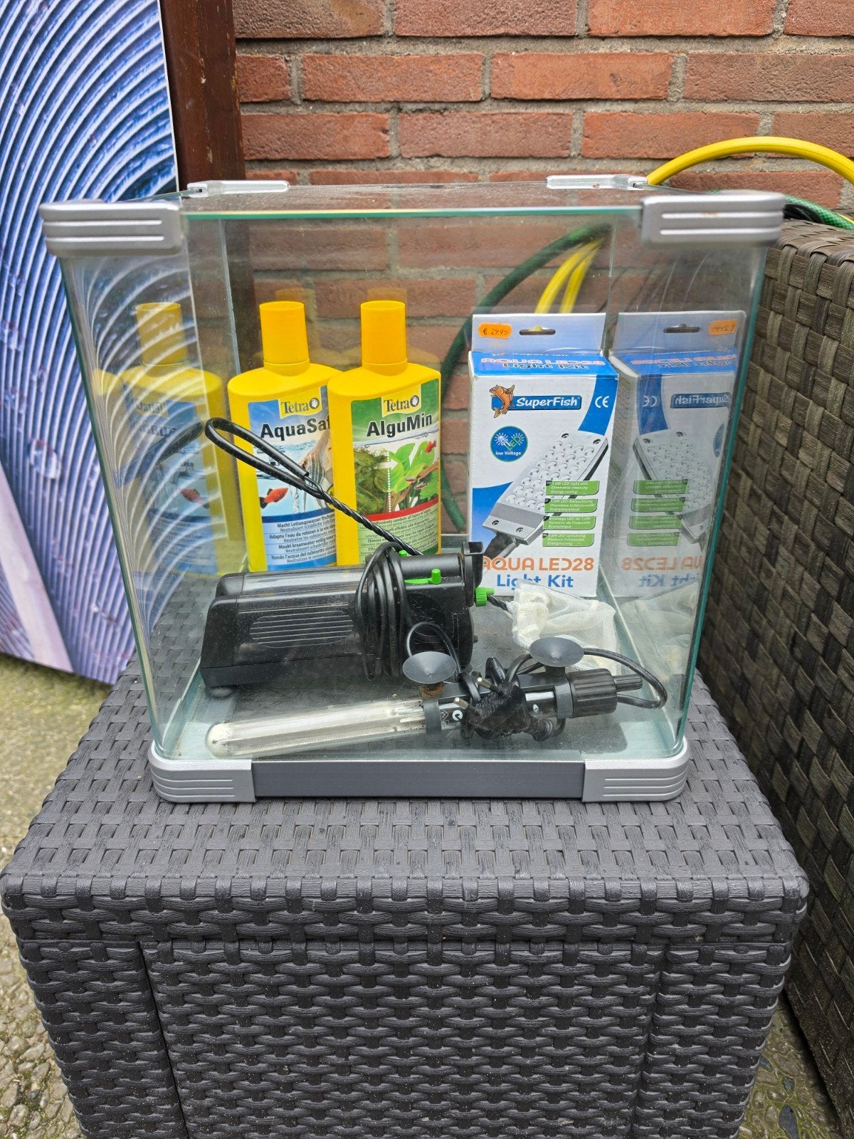 Compleet startklaar Panorama Aquarium., Ophalen, Leeg aquarium