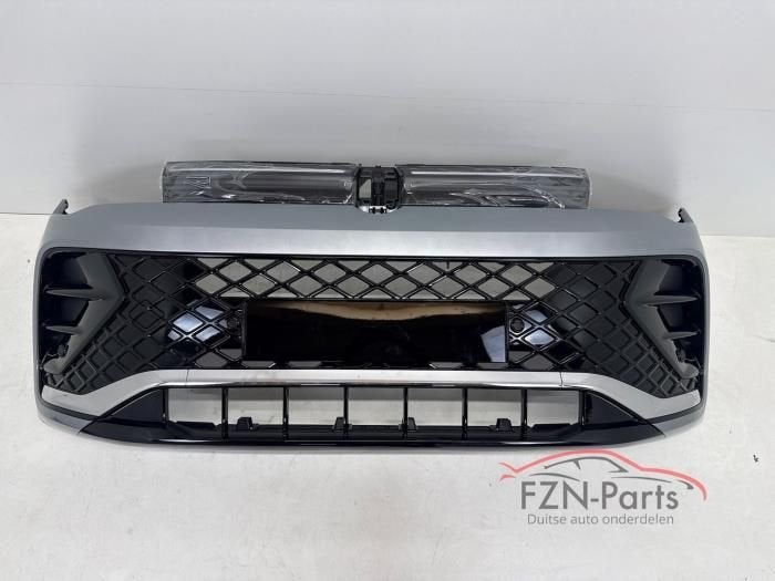 VW Tiguan 571 Voorbumper R-Line met Grille 6PDC LA7W, Auto-onderdelen, Ophalen of Verzenden, Gebruikt, Voor, Bumper