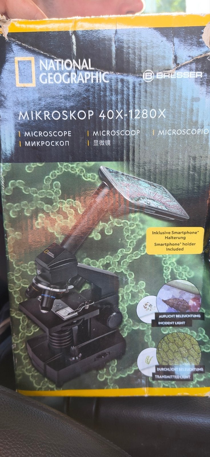 National Geographic Bresser Microscoop 40x-1280x, Ophalen of Verzenden, Nieuw, 1000x of meer, Biologische microscoop