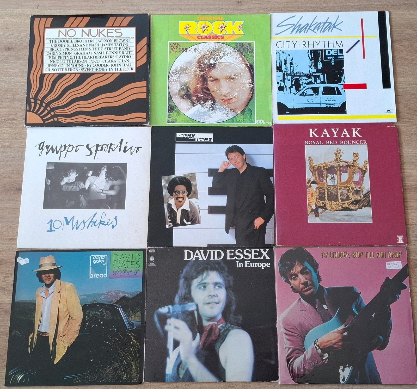 Collectie Lp's Vinyl Rock Van Morrison Paul McCartney 9stk, Cd's en Dvd's, Ophalen of Verzenden, Gebruikt, 12 inch, Poprock