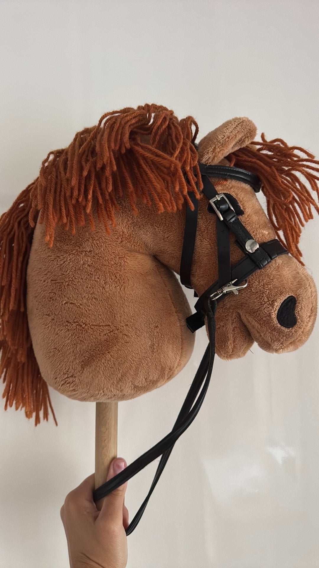 Hobby horse Stokpaard bruin zgan, Ophalen of Verzenden, Zo goed als nieuw