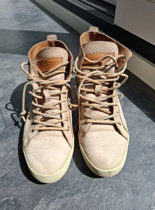 Blackstone leren sneakers dames lichtroze, Ophalen of Verzenden, Sneakers of Gympen, Blackstone, Roze