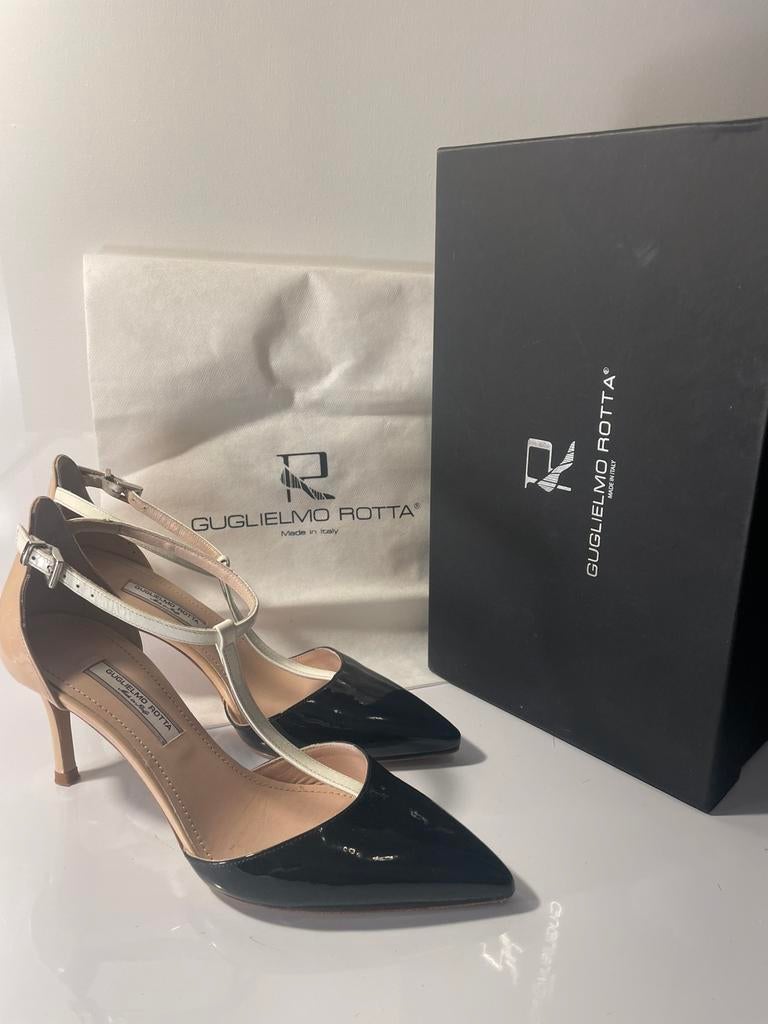 Guglielmo Rotta Italy Leather High Heel Pumps Like New 37,5, Pumps, Beige, Nieuw, Ophalen of Verzenden