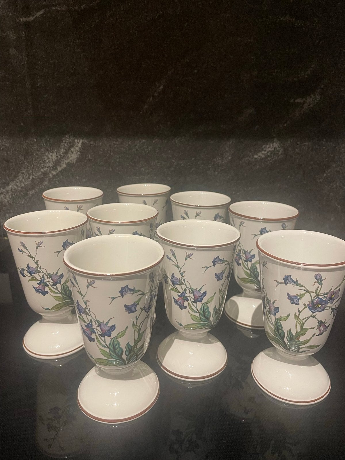 9 Villeroy & Boch Campanula bekers - Zo goed als nieuw, Ophalen of Verzenden, Zo goed als nieuw, Villeroy & Boch, Mok