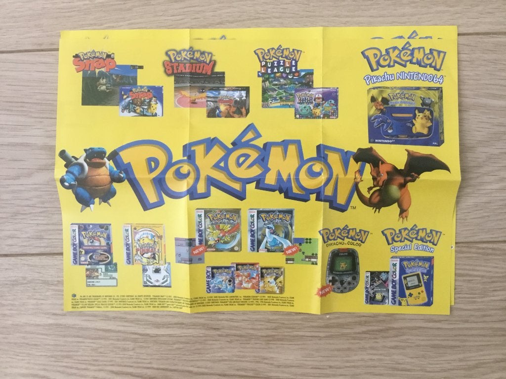 Pokemon mini poster, Avontuur en Actie, 1 speler, Ophalen of Verzenden, Zo goed als nieuw