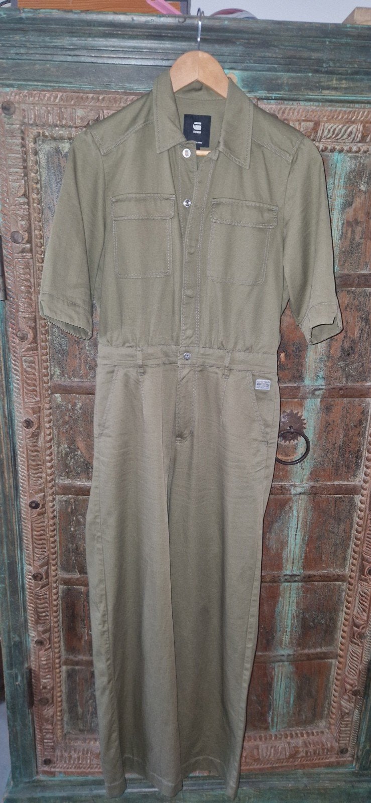 G-star Raw jumpsuit M, Kleding | Dames, Ophalen of Verzenden, Zo goed als nieuw, Groen