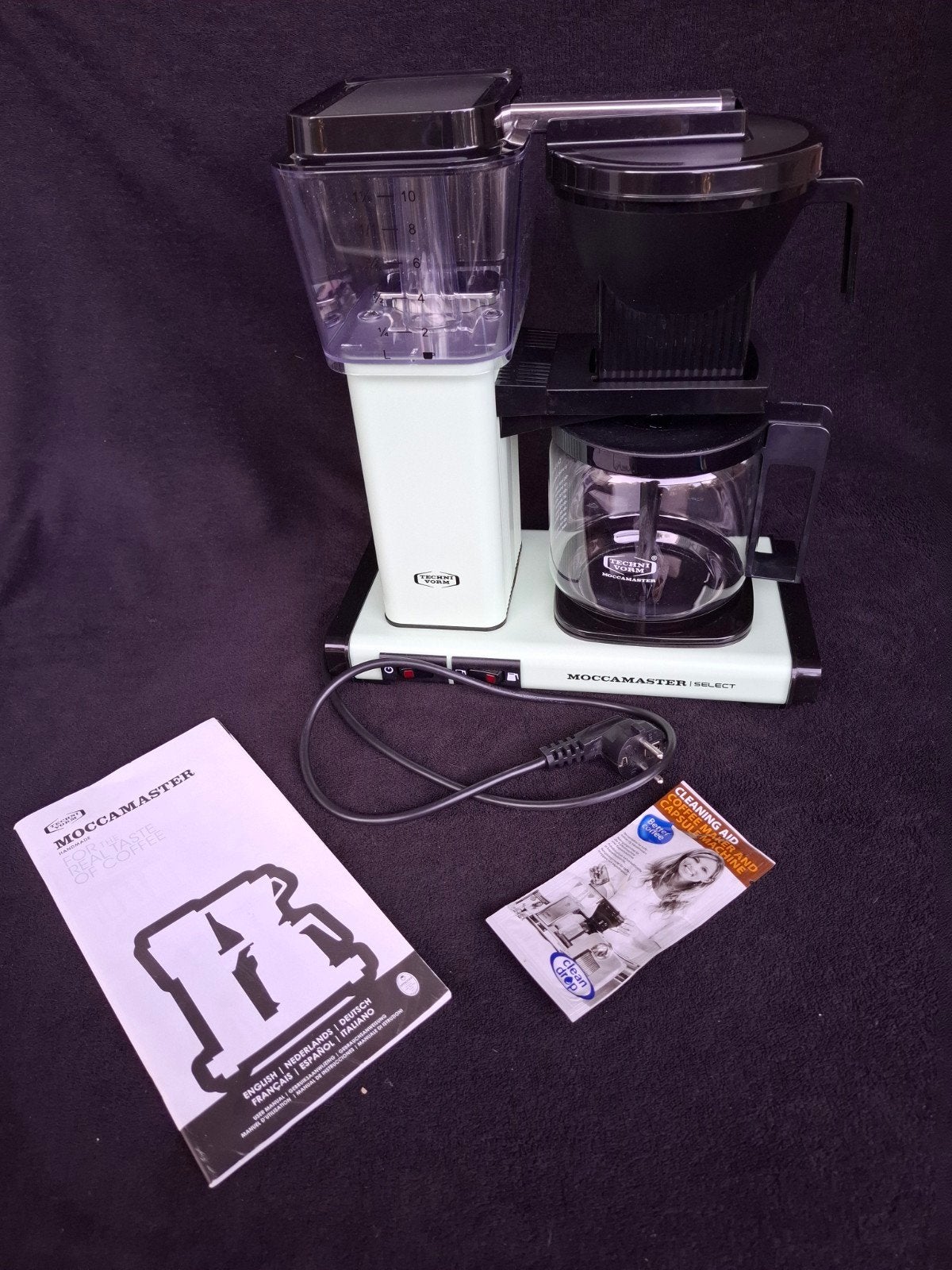 Technivorm Moccamaster Select Mintgroen in Nieuwstaat, Ophalen of Verzenden, Zo goed als nieuw, 3 snelheden of meer