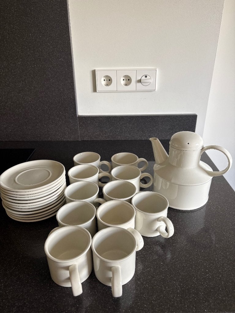 Stonehenge Midwinter plain white servies, Ophalen, Zo goed als nieuw, Overige stijlen, Kop(pen) en/of Schotel(s)