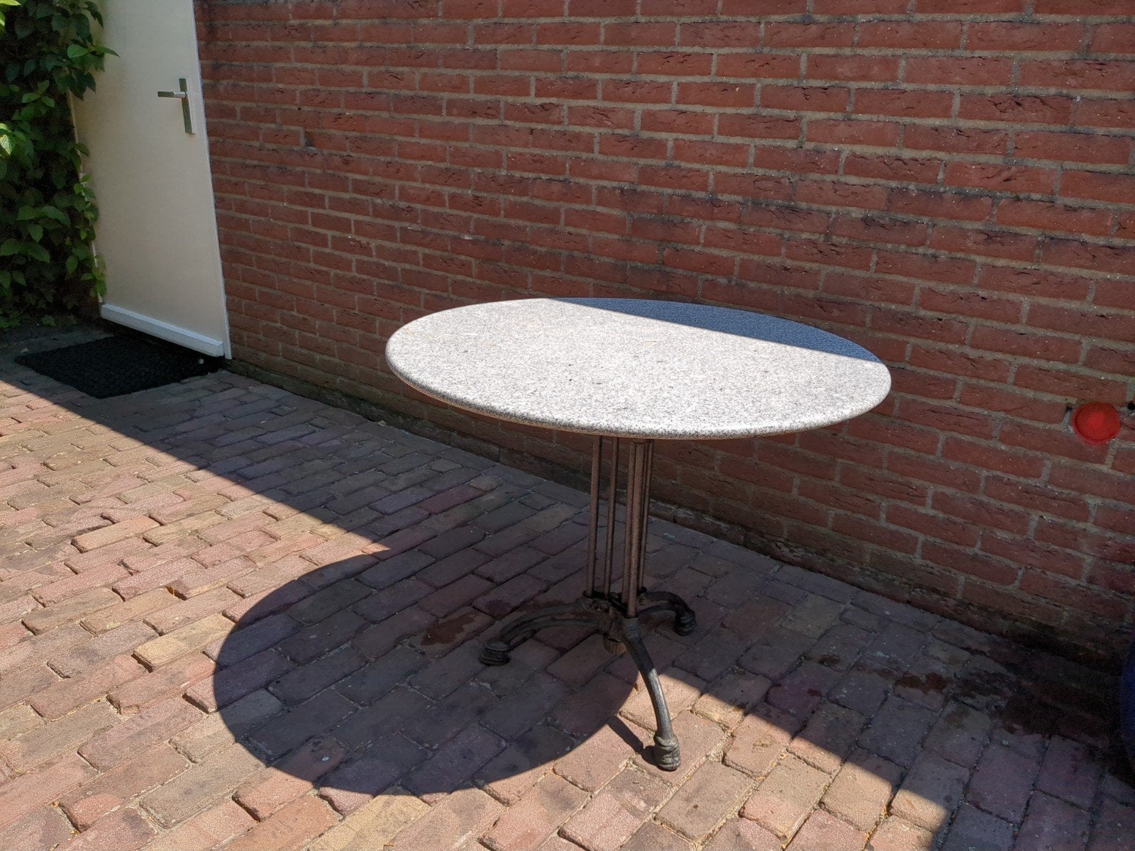 Terrastafel / bistrotafel, Tuin en Terras, Tuintafels, Ophalen, Rond, Metaal