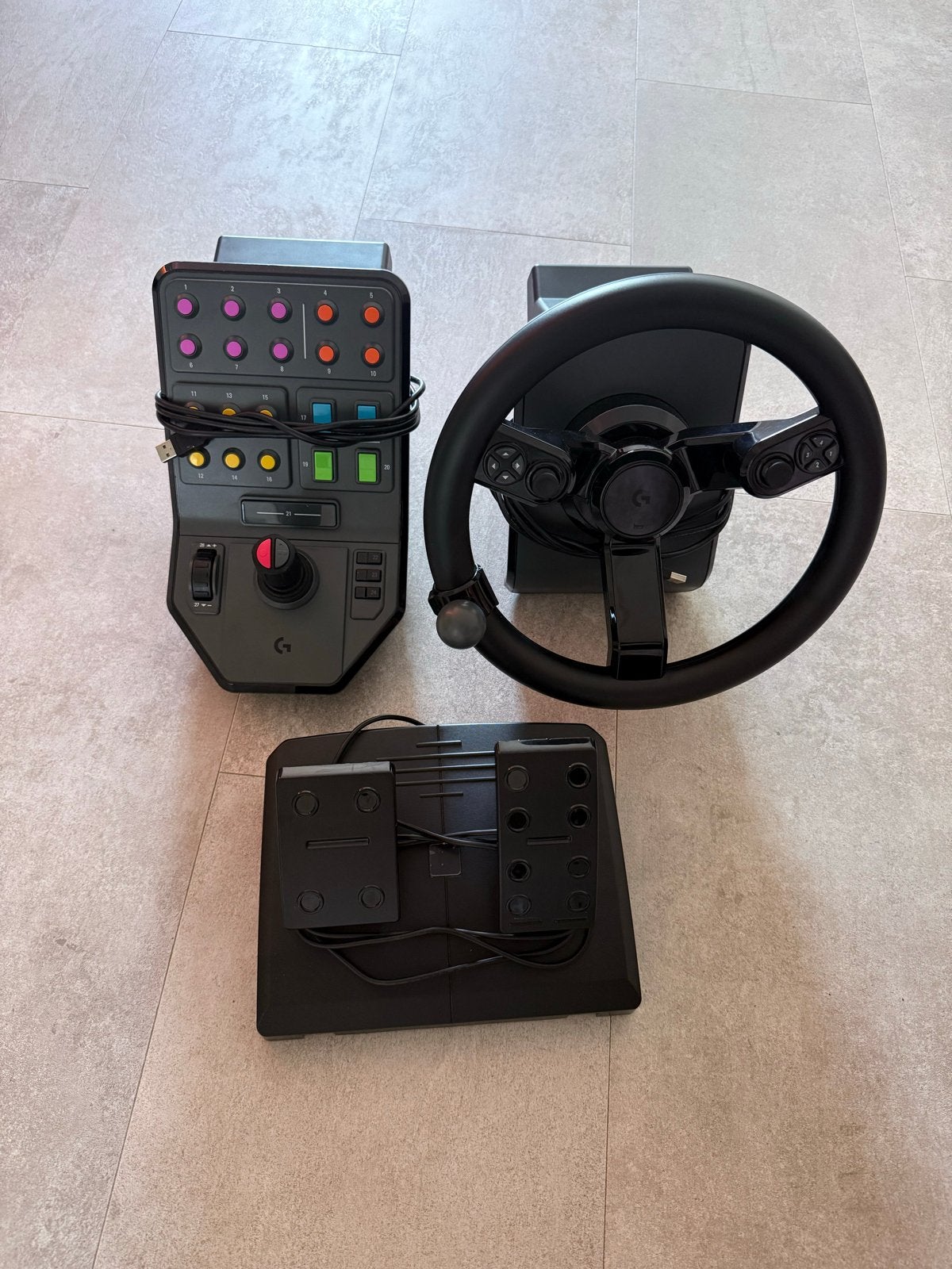 Logitech G Saitek Farming Simulator Stuur, Knoppen & Pedalen, Racestuur, Ophalen of Verzenden, Zo goed als nieuw, PC