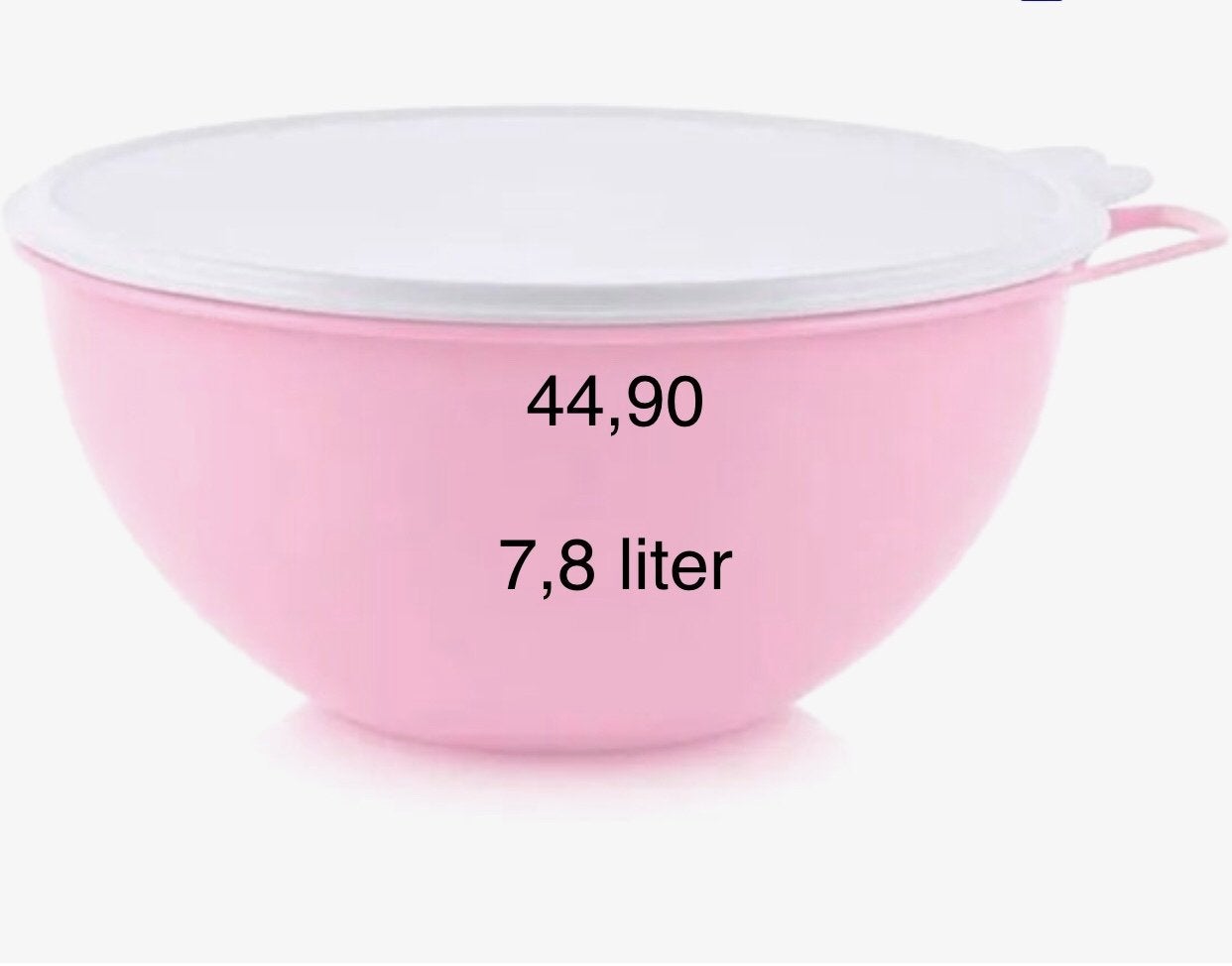 Tupperware Splinternieuwe Superkom 7,8 Liter Roze, Overige kleuren, Nieuw, Ophalen of Verzenden, Met deksel