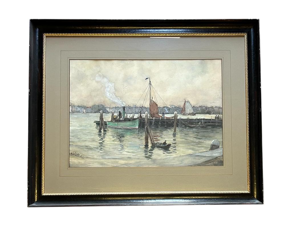 Adolf Le Comte (1850-1921) - ‘Het Groene Sleepbootje’, Ophalen