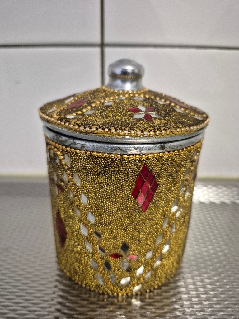Decoratieve pot met mozaïek details, Meerkleurig, Overige materialen, Ophalen of Verzenden, Oosters
