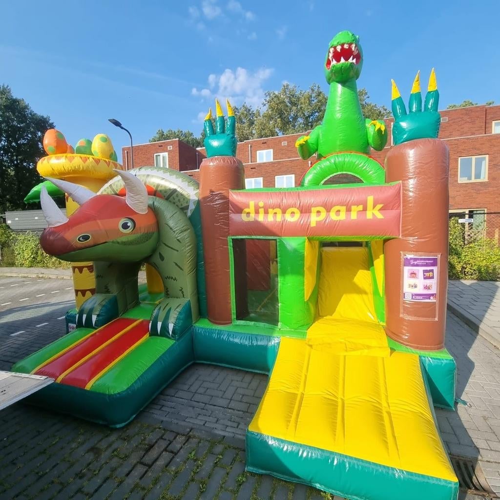 Springkussen 'Dino' te huur, huren., Ophalen, Zo goed als nieuw, Overige