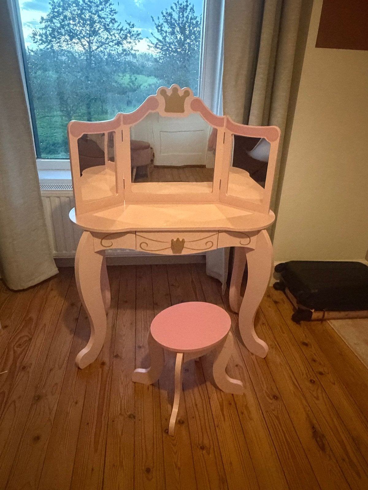 KidKraft Roze Kaptafel met Krukje, Ophalen, Gebruikt, Meubelstuk of Keukentje