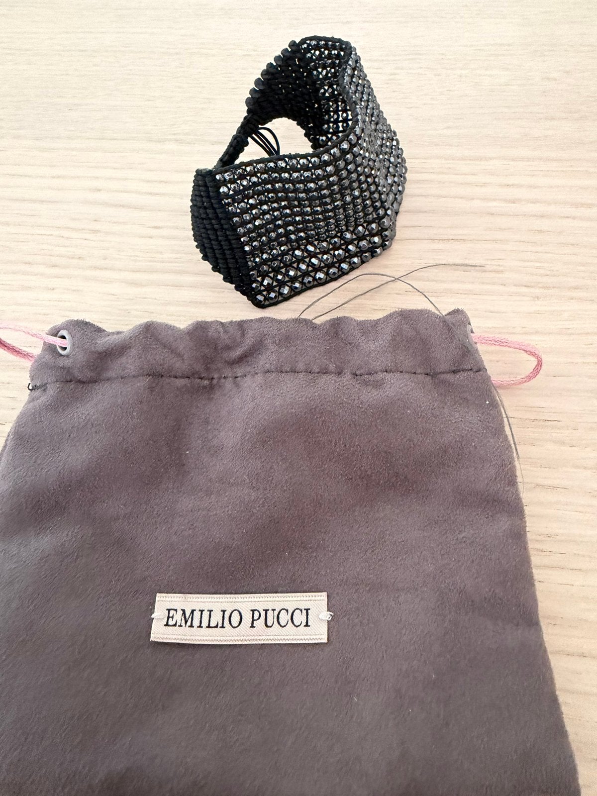 Emilio Pucci armband, Overige materialen, Verzenden, Met bedels of kralen, Zwart